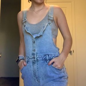 No Boundaries Denim Overalls